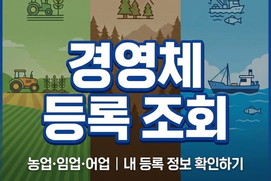 경영체 등록 조회